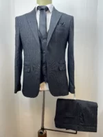 کت و شلوار مردانه دو پی اس ذغالی